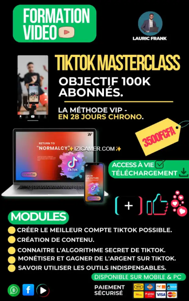 TikTok Masterclass – 100K abonnés en 28 jours avec la méthode VIP