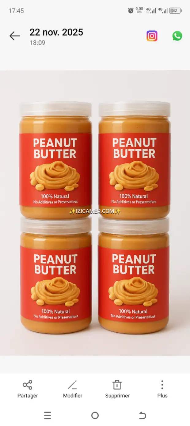Peanut butter (pâte d'arachide)